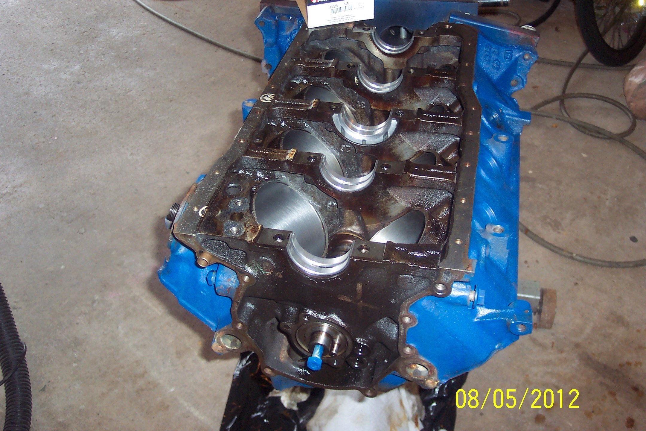 Had to go through the engine, new timing chain, main bearings, oil pump and ARP drive shaft.