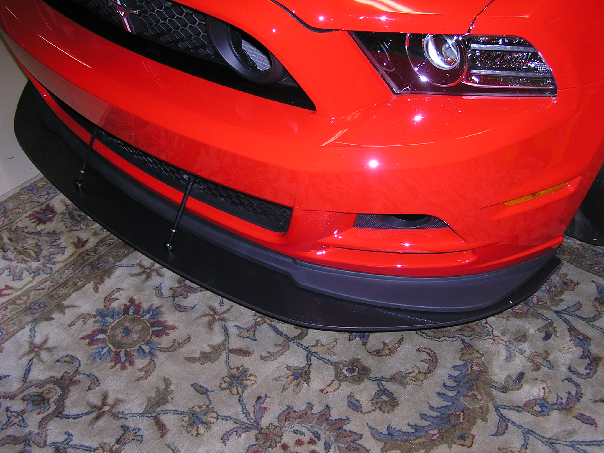Splitter, trans cooler, brake ducts installed