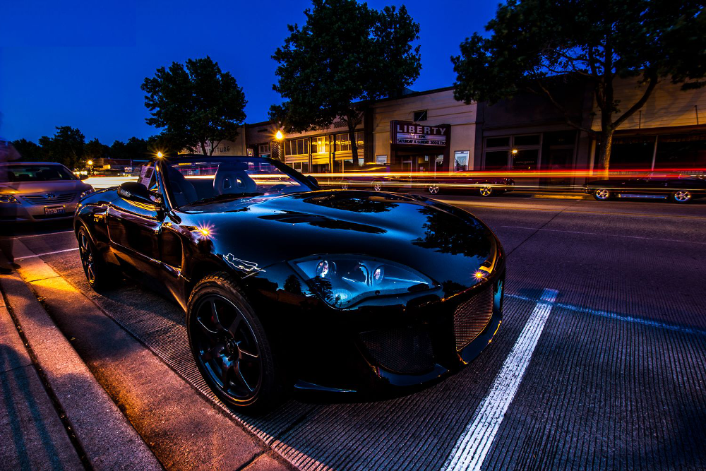 Eve of her very first car show