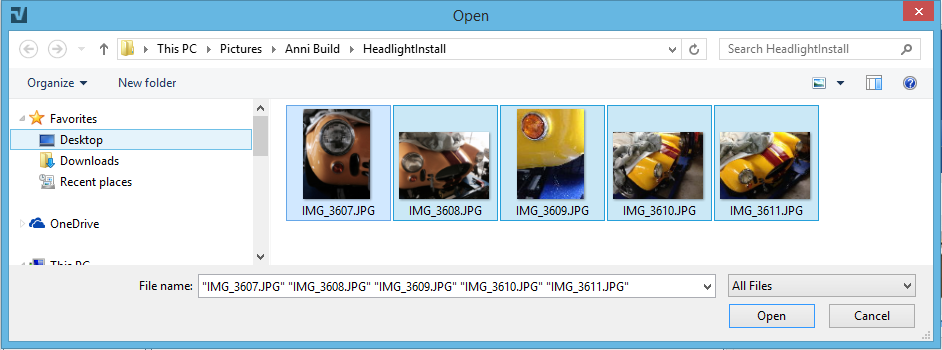 I always select more than one photo to upload. It's easy to see if the upload will fail if all the selected pics aren't returned to the dialog box after you click save.