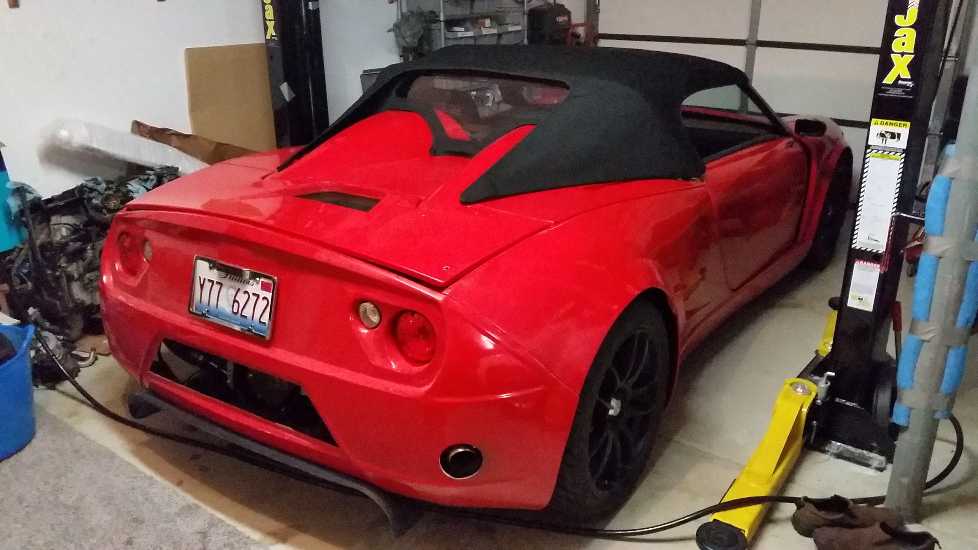 Soft top installed