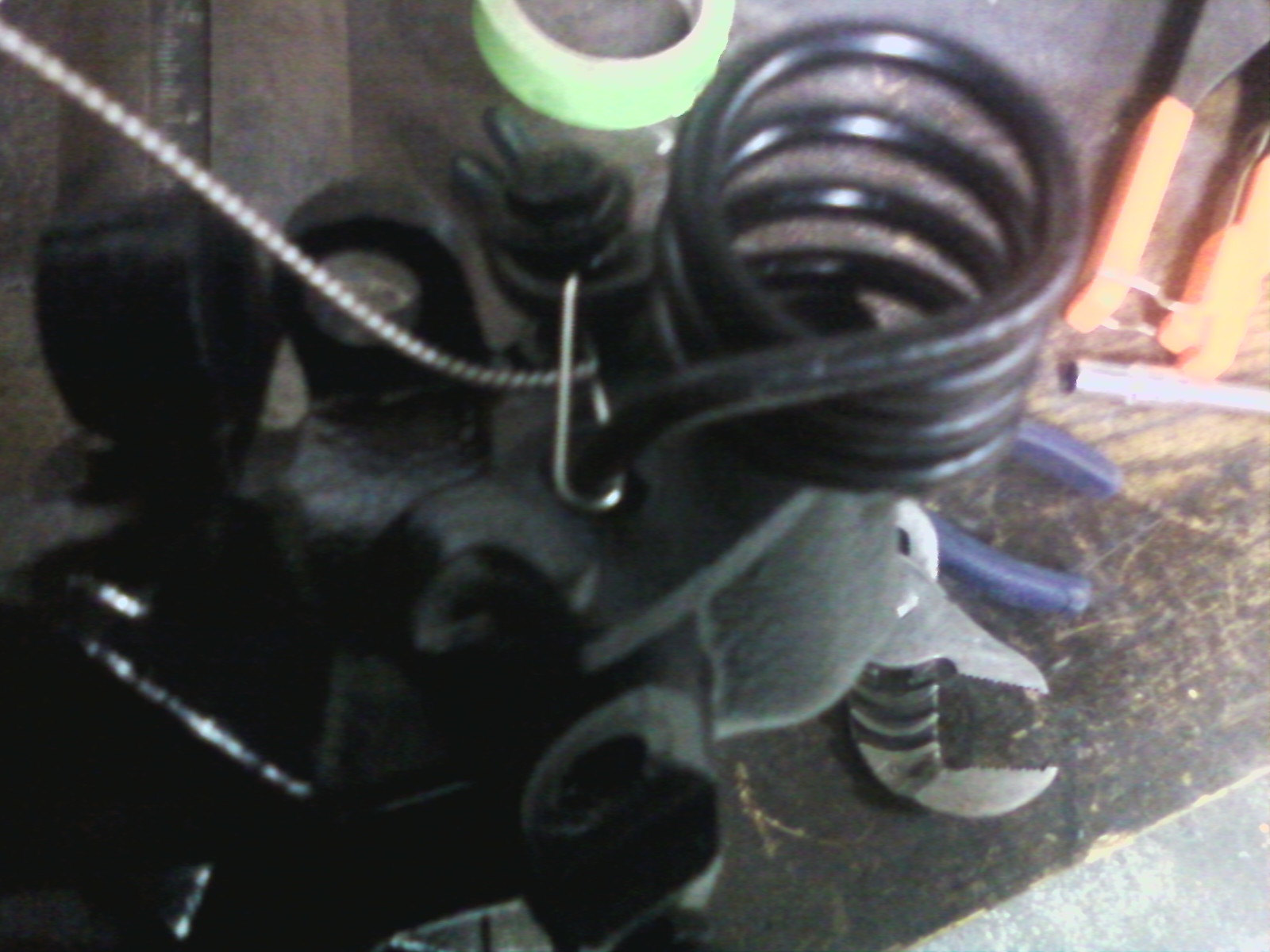 Cutting wire to send it home.