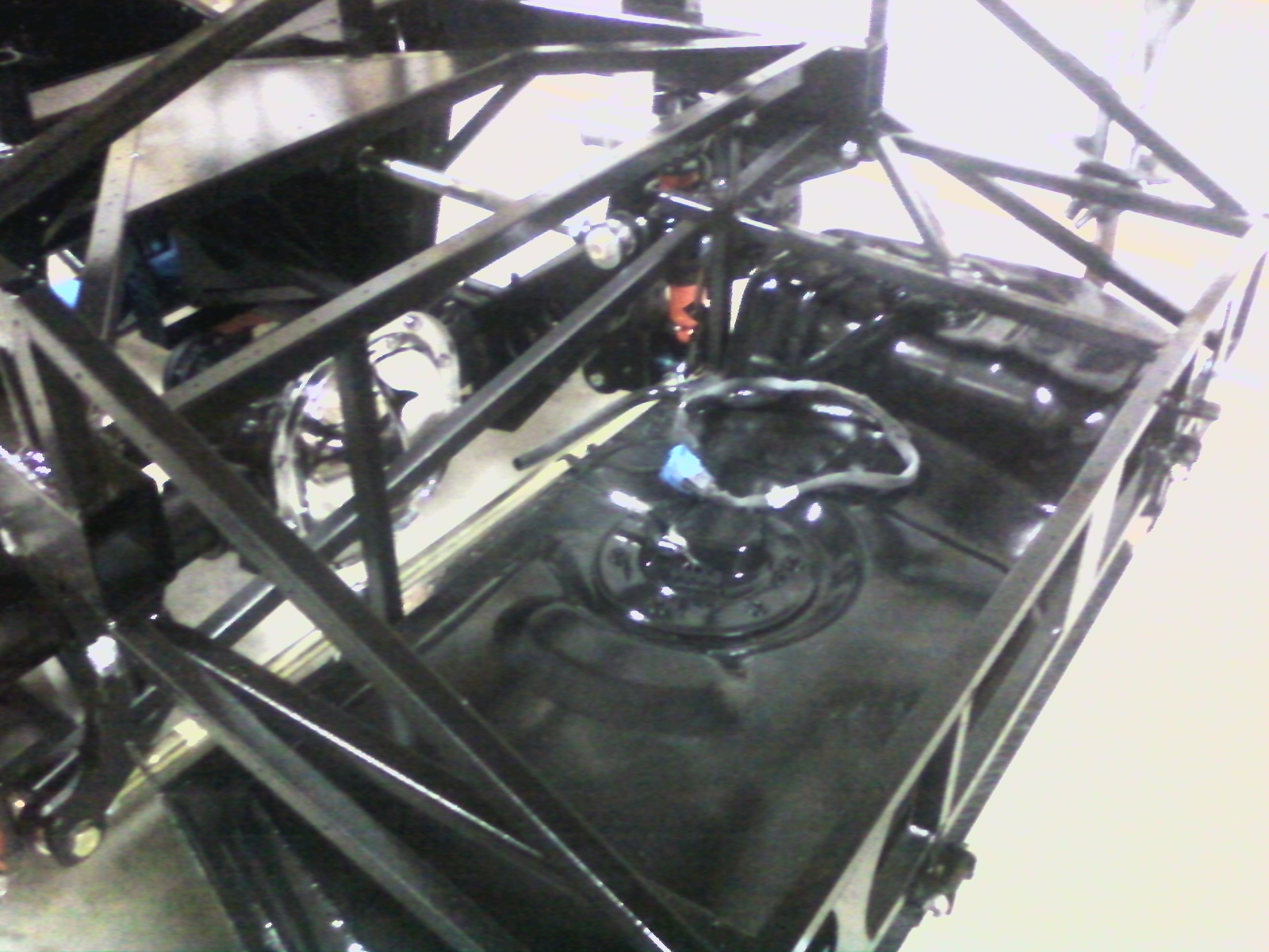 Installed gas tank from donor