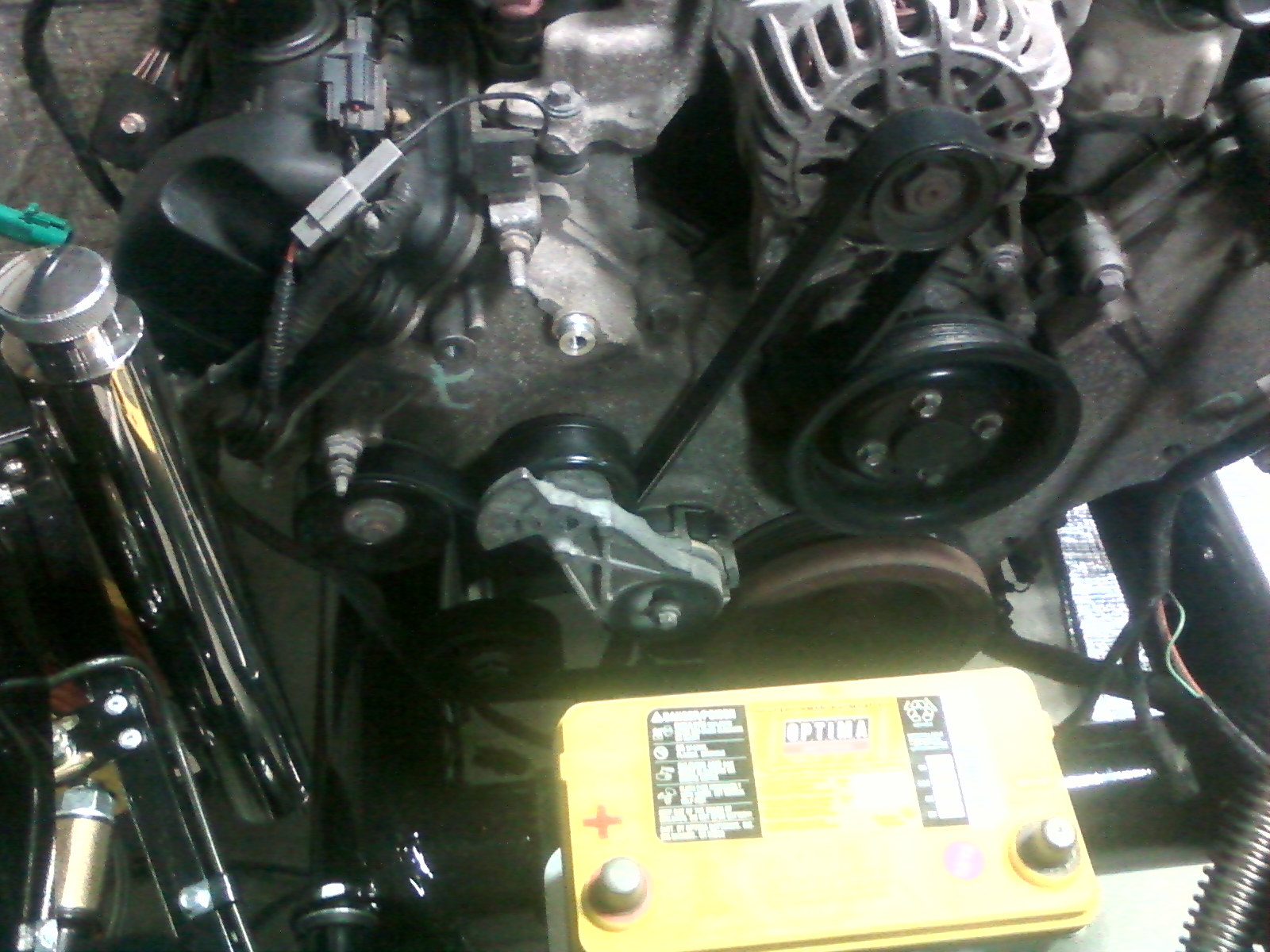 Battery and Serpentine Belt Routing on 4.6L SOHC