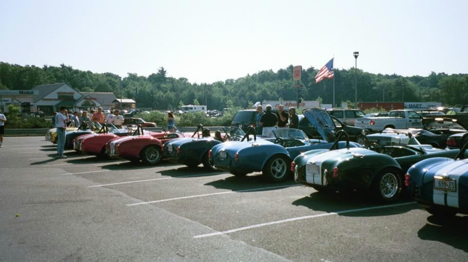 The parking lot taken over at Burger King by Factory Five!