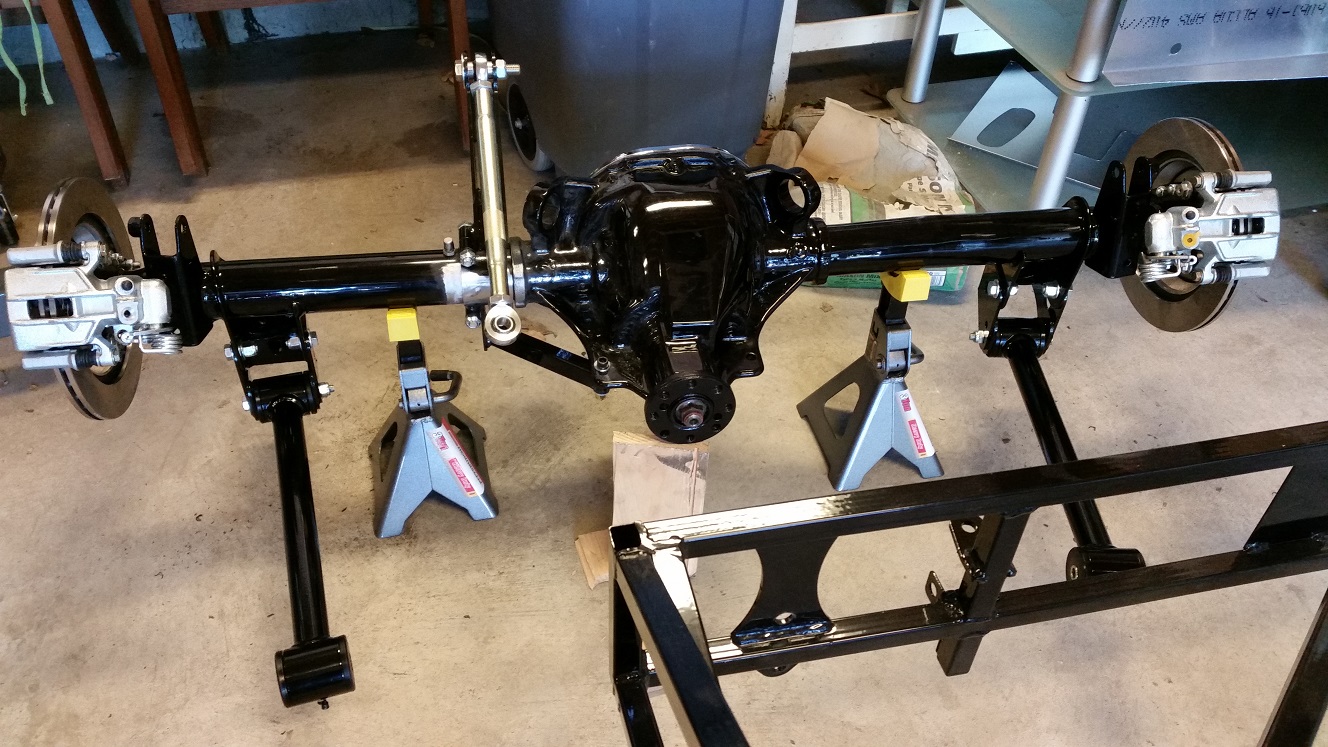 assembled rear axle