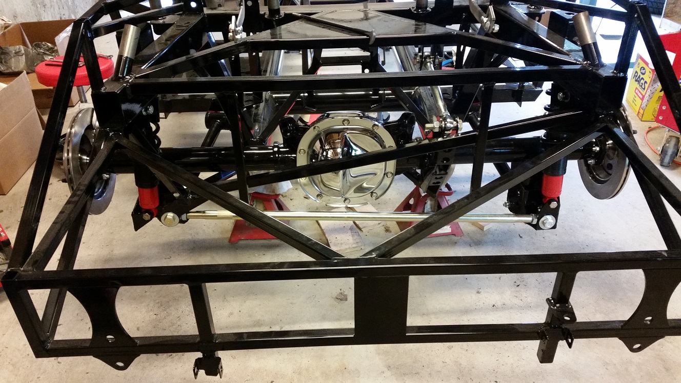 rear axle installed