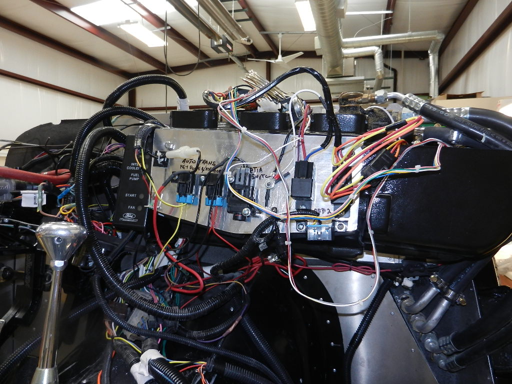 Mount for AC and other relays, fuses.