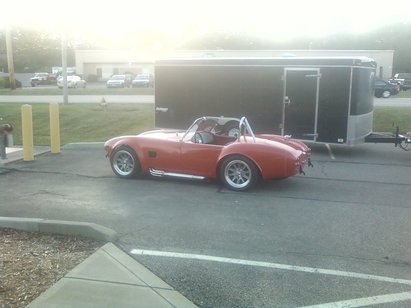 Sitting outside State Inspection location