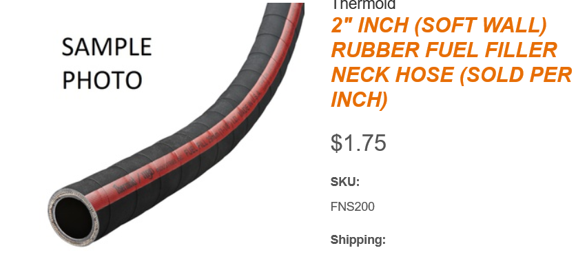 fuel filler hose