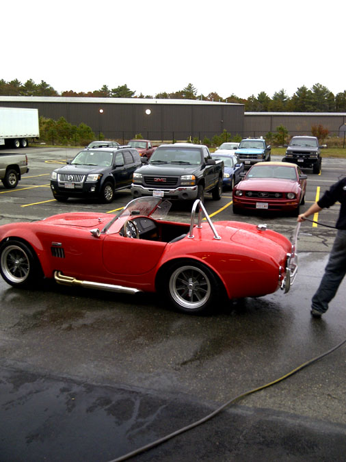 Time to clean the cars.