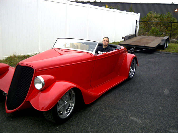 Factory Five Racing
Brian drives the Morrisville College Hot Rod into FFR.