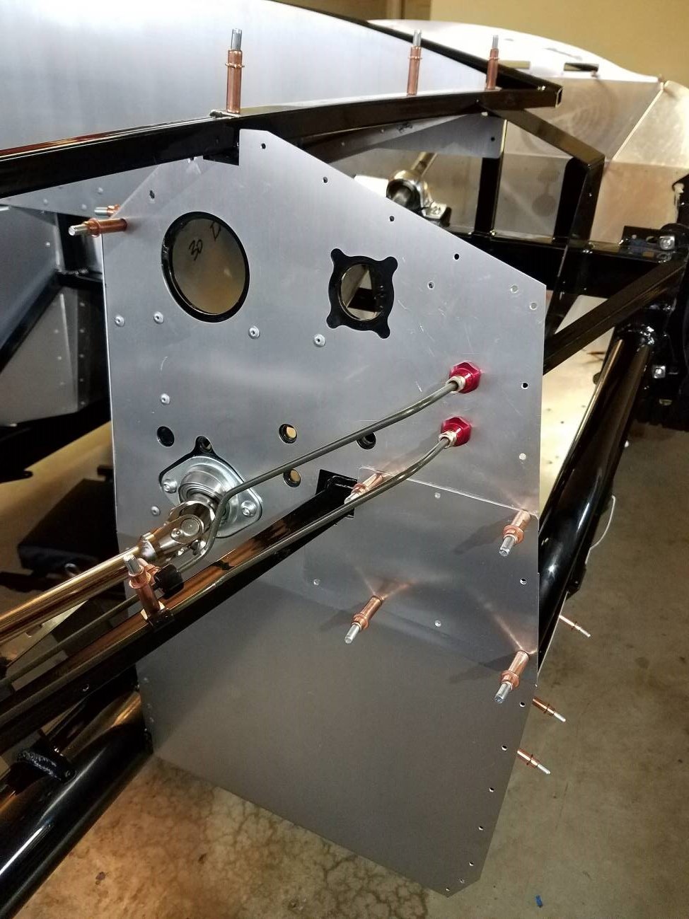 Brake lines footbox