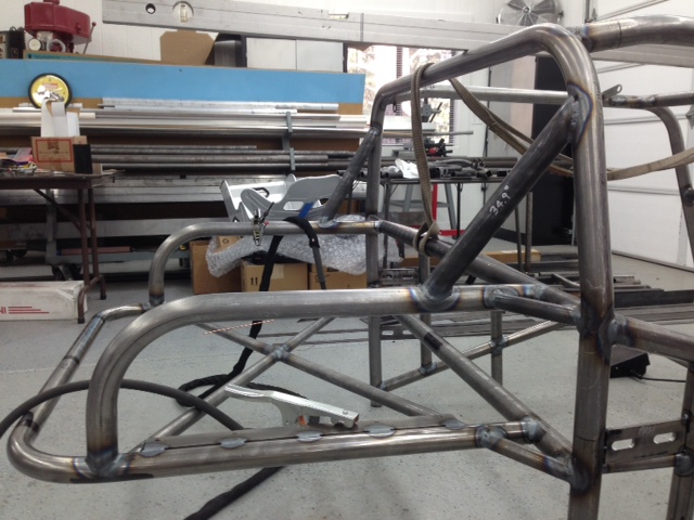 Making 30-deg rear braces fit under the roof & behind my helmet per sanctioning body requirements is the hardest part of the design to get correct.  These are at 34 plus degrees, exceeding the requirement.