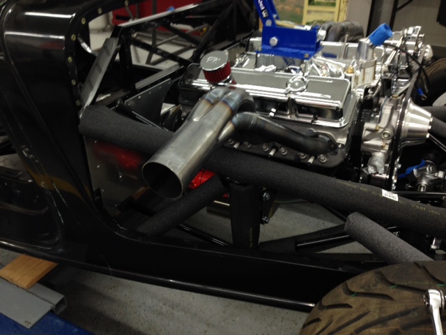 Custom headers designed to operate best with this engine package in  a narrow range between 4,500 & 6,500 RPM where the engine will spend most of its time on the strip.