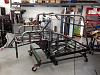 New roll cage ready to attach to front end section.