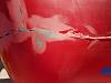 Parting line rear driver fender