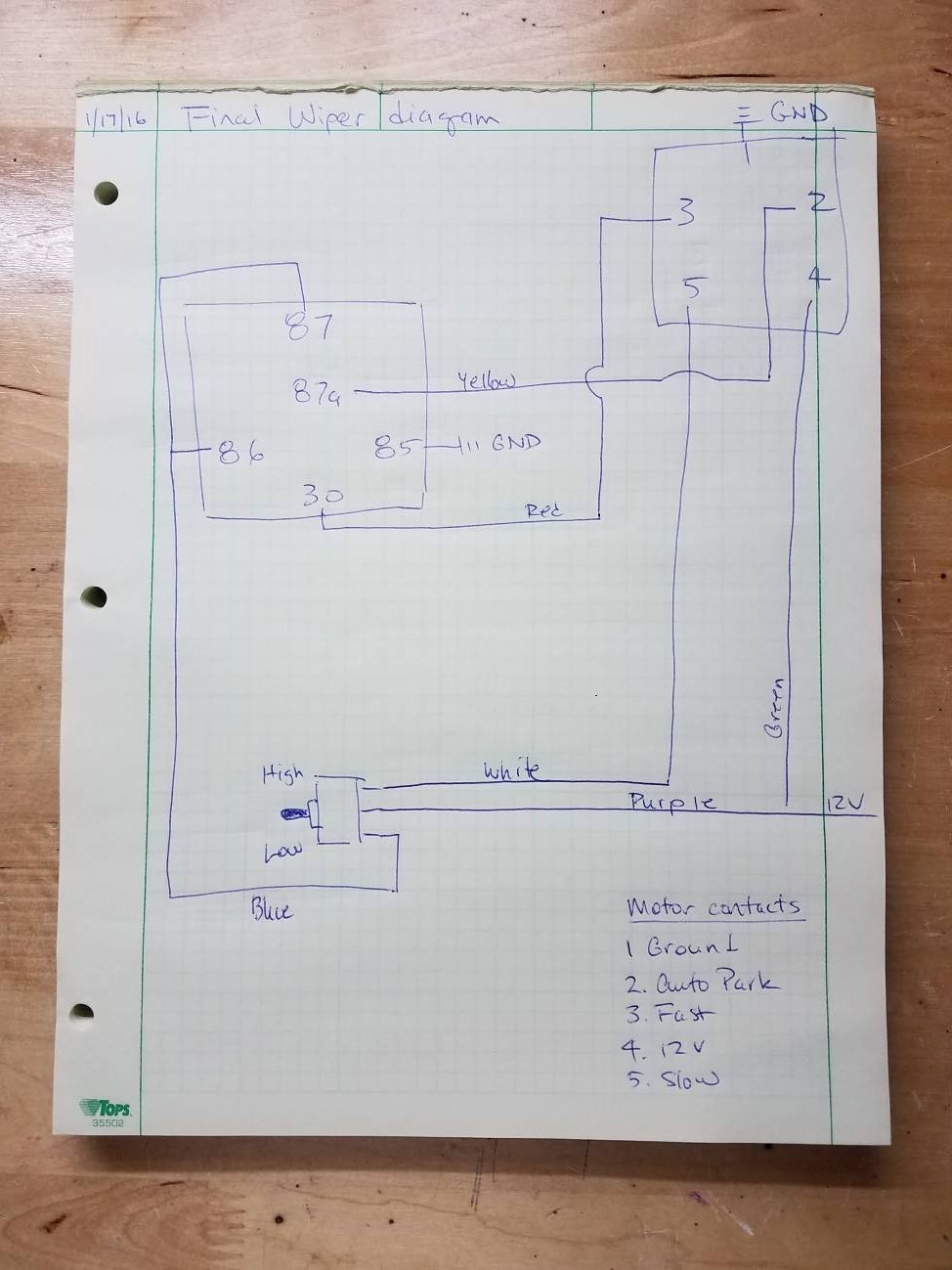 Final wiper circuit