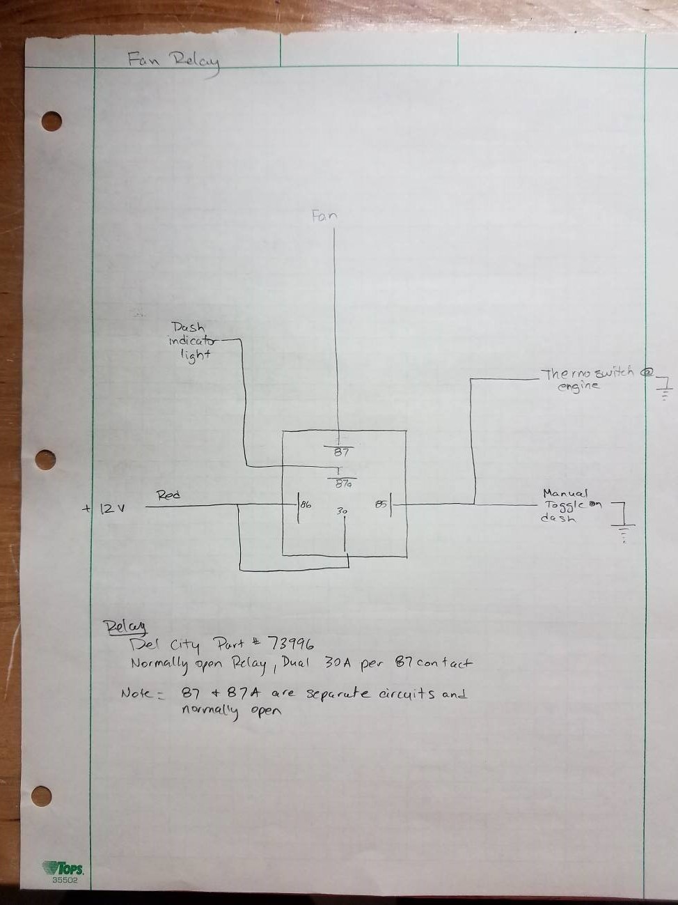 Fan wiring