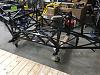 Frame on cart.