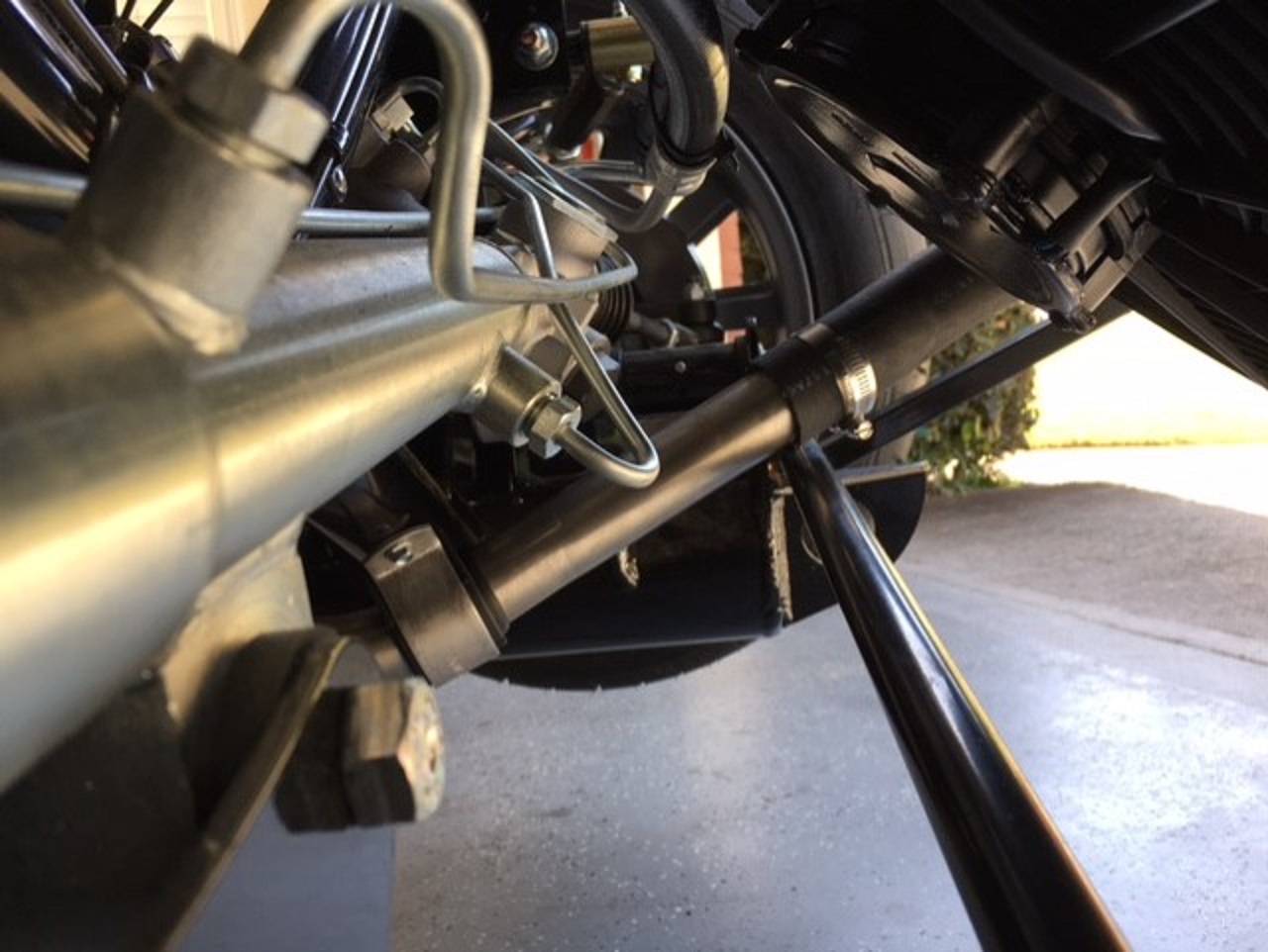 Lower Rad Hose    Front Hose Installed   Side View