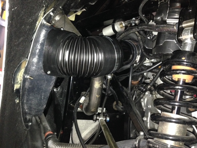 left duct with tube