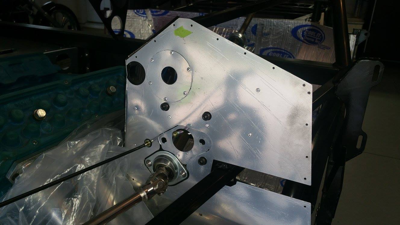 Master cylinder and wiring harness fill plates   installed