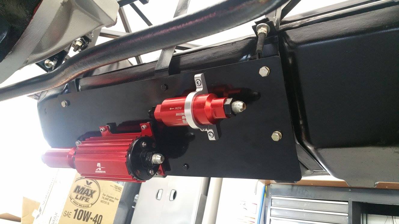 Fuel system plate   installed