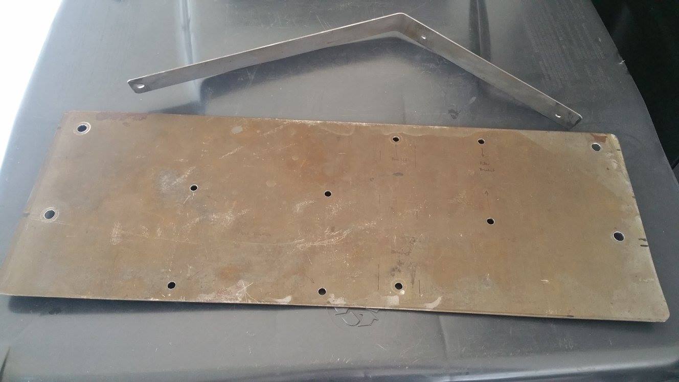 Fuel system plate and bracket