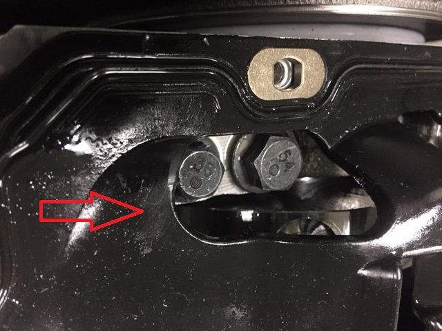 Rubbing from oil pan