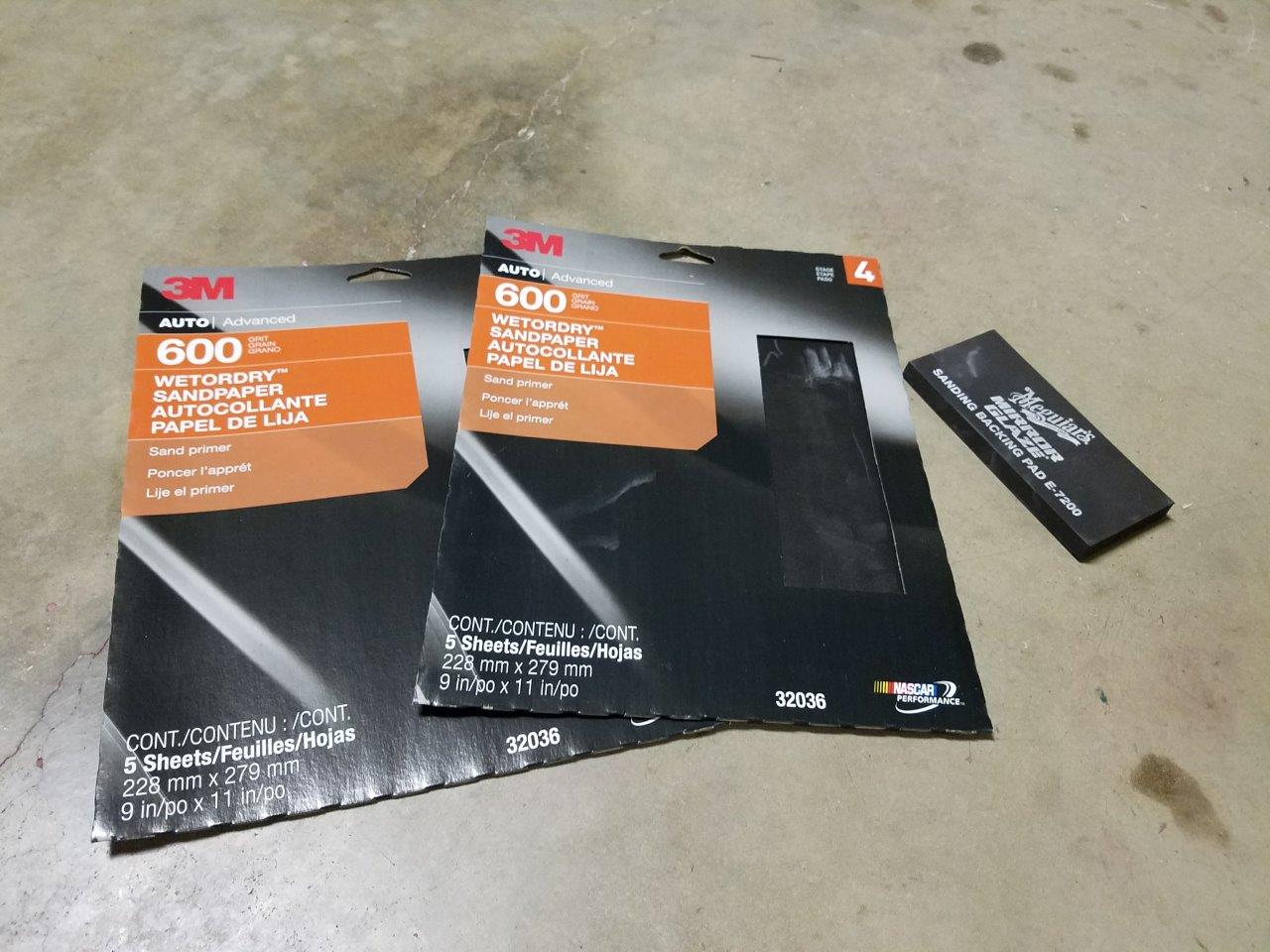 wet sanding tools