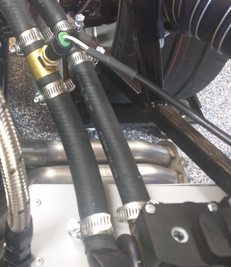 coolant sensor installed