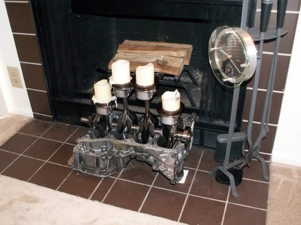 Spec V Engine Candle Holder
