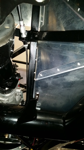 Ebrake cable mount over frame