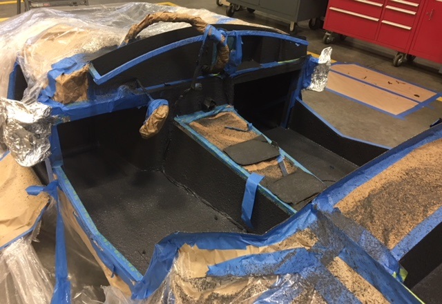 cockpit sprayed