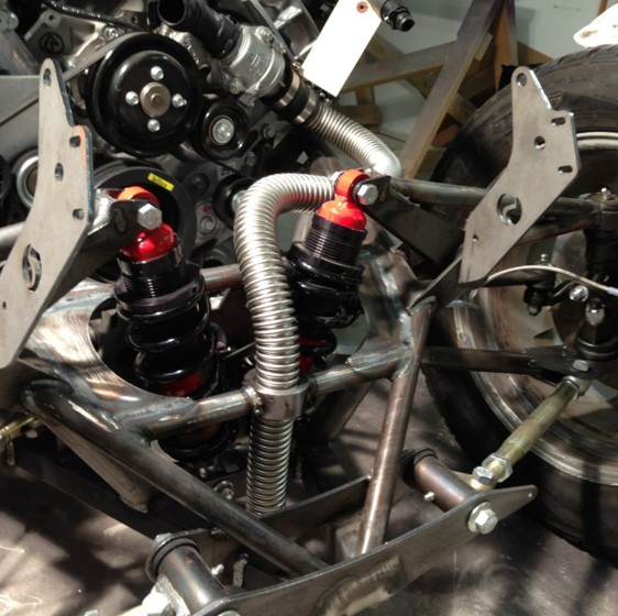 Rad hose routing