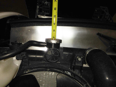 Radiator clearance