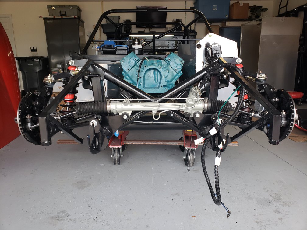 Front suspension and brakes completed