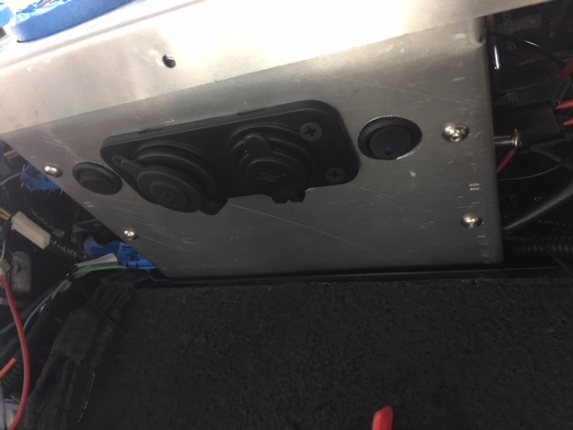 under dash accessory panel