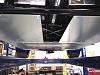 Shot of the belly pan from the rear.  The bottom side has a smooth skin to help clean up the air flow under the car.  Still have to add the flexible...