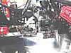 Shot of the shifter, the shift controller, and the dual 2-step rev limiters.  The trans is a manual shift auto based on the old Powerglide 2-speed...