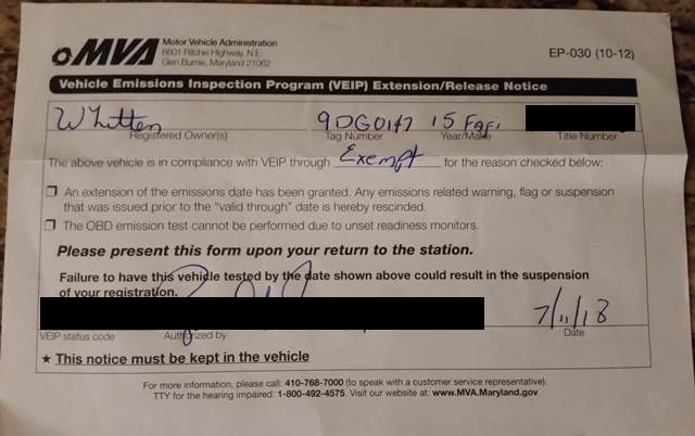 emissions exempt