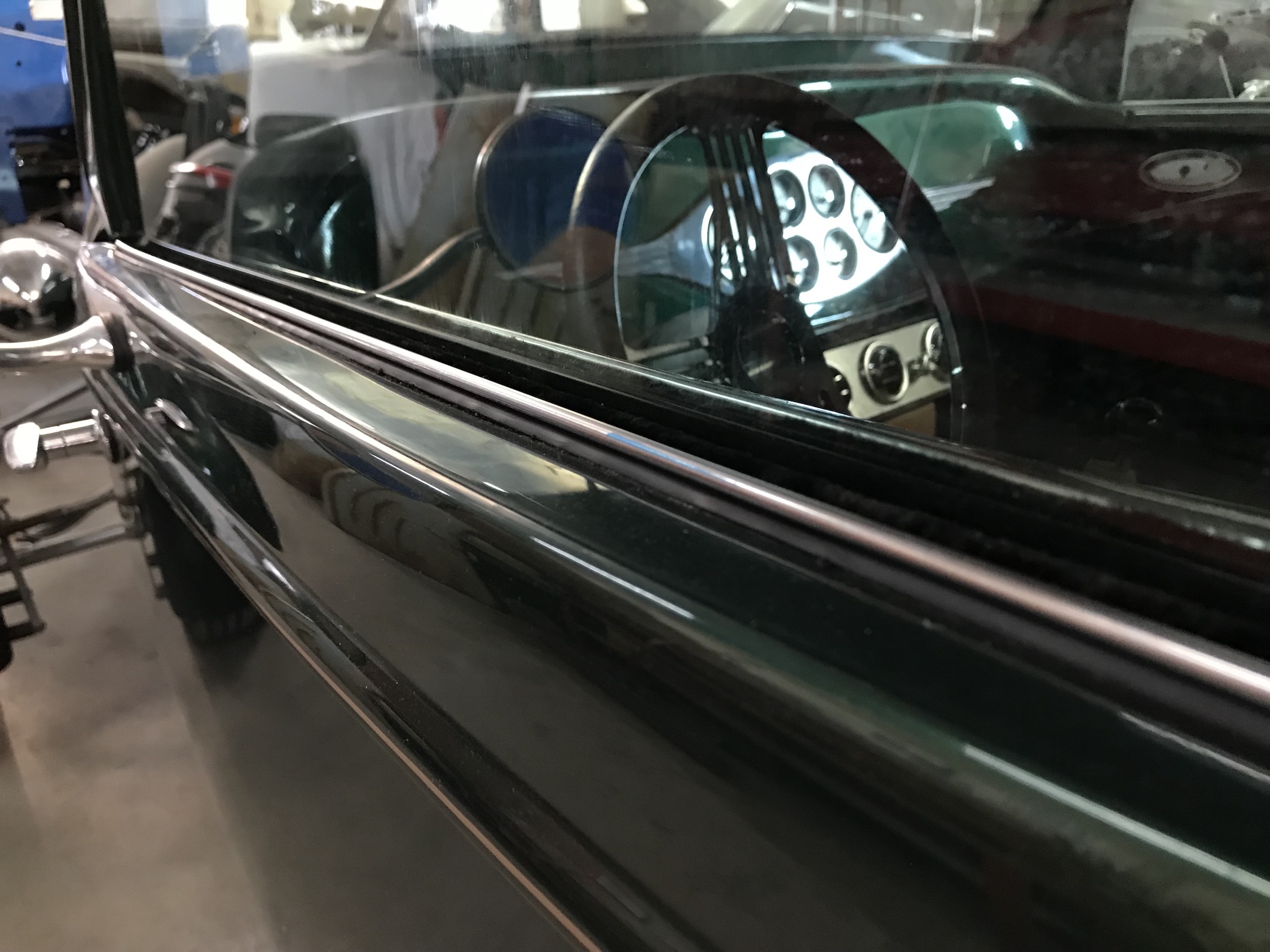 Door window seal, electric windows, Fiberglass, Body, and Paint Prep, 121 Rod & Restoration. Finish