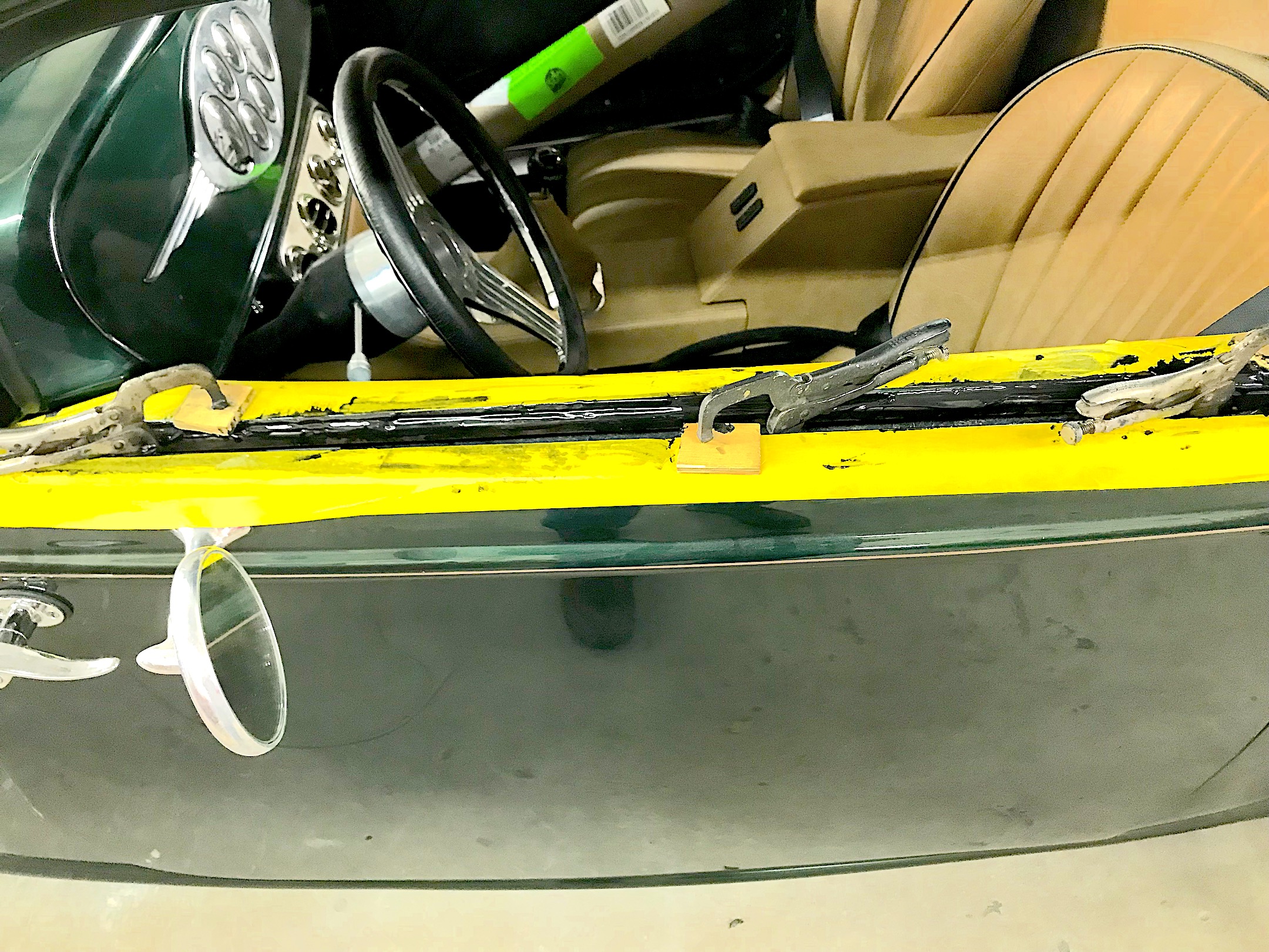 Door window seal, electric windows, Fiberglass, Body, and Paint Prep, 121 Rod & Restoration. Finish