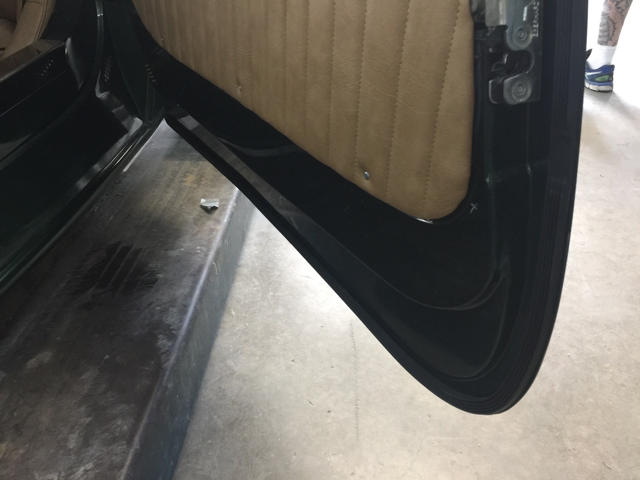 Wireless Electric connections in door, Fiberglass, Body, and Paint Prep, 121 Rod & Restoration. Finish