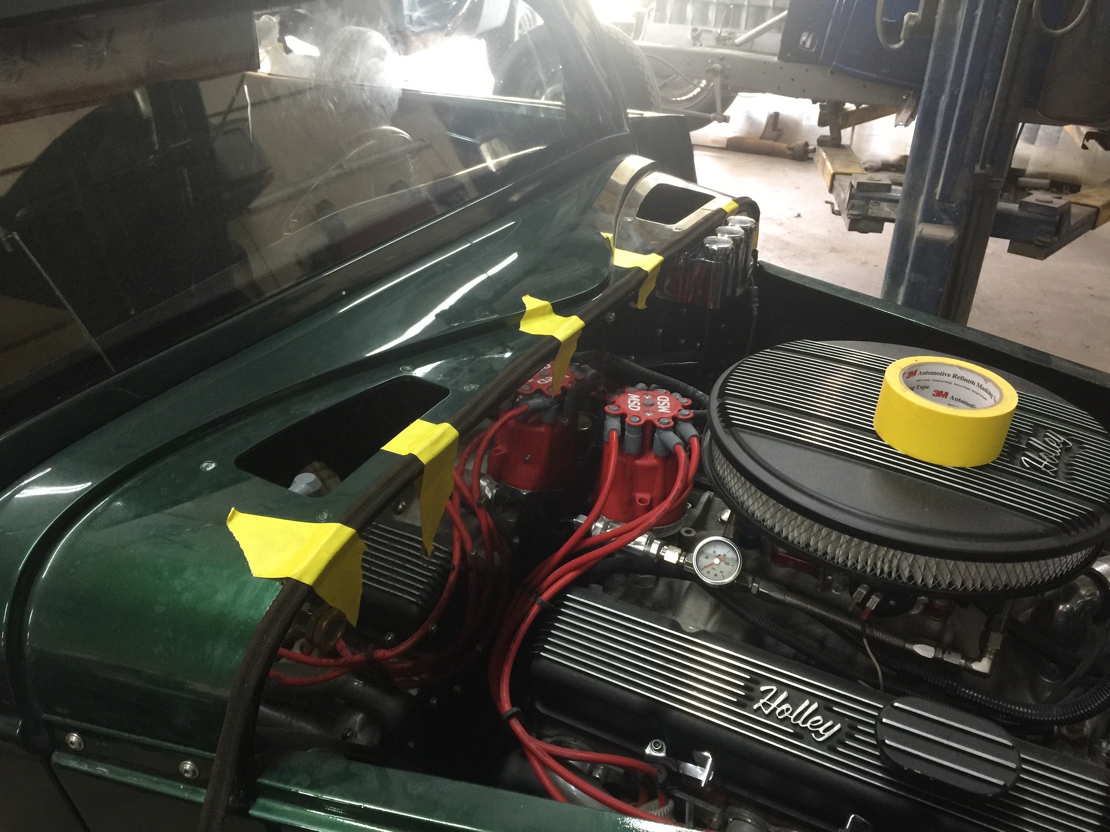 Hood Fitment, Fiberglass, Body, and Paint Prep, 121 Rod & Restoration. Finish