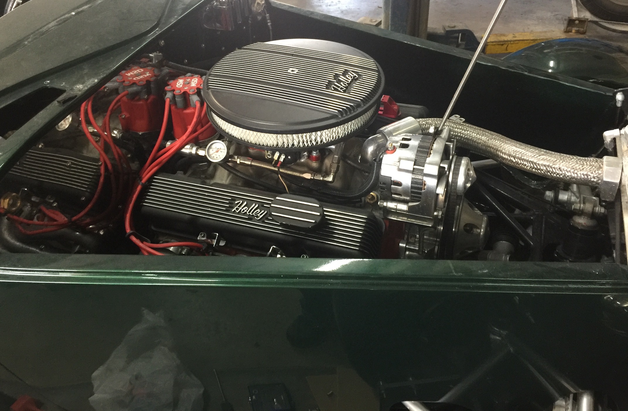 IEngine Compartment Open Hood Passenger side, Fiberglass, Body, and Paint Prep, 121 Rod & Restoration. Finish