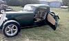 Driver's side open door finished interior, Fiberglass, Body, and Paint Prep, 121 Rod & Restoration. Finish