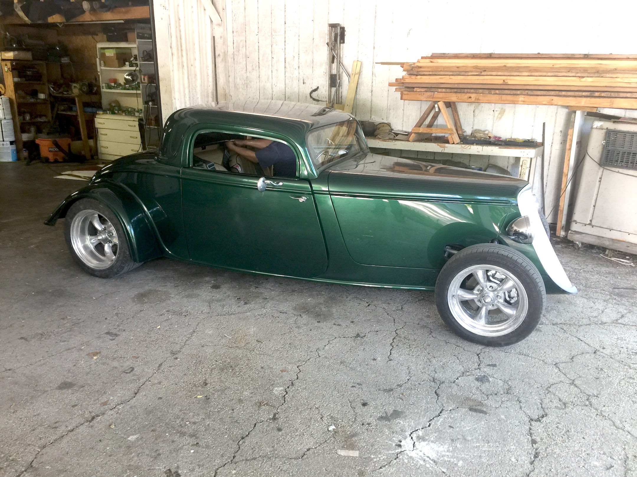 Passenger side Finished Interior with top on leaving Leo's