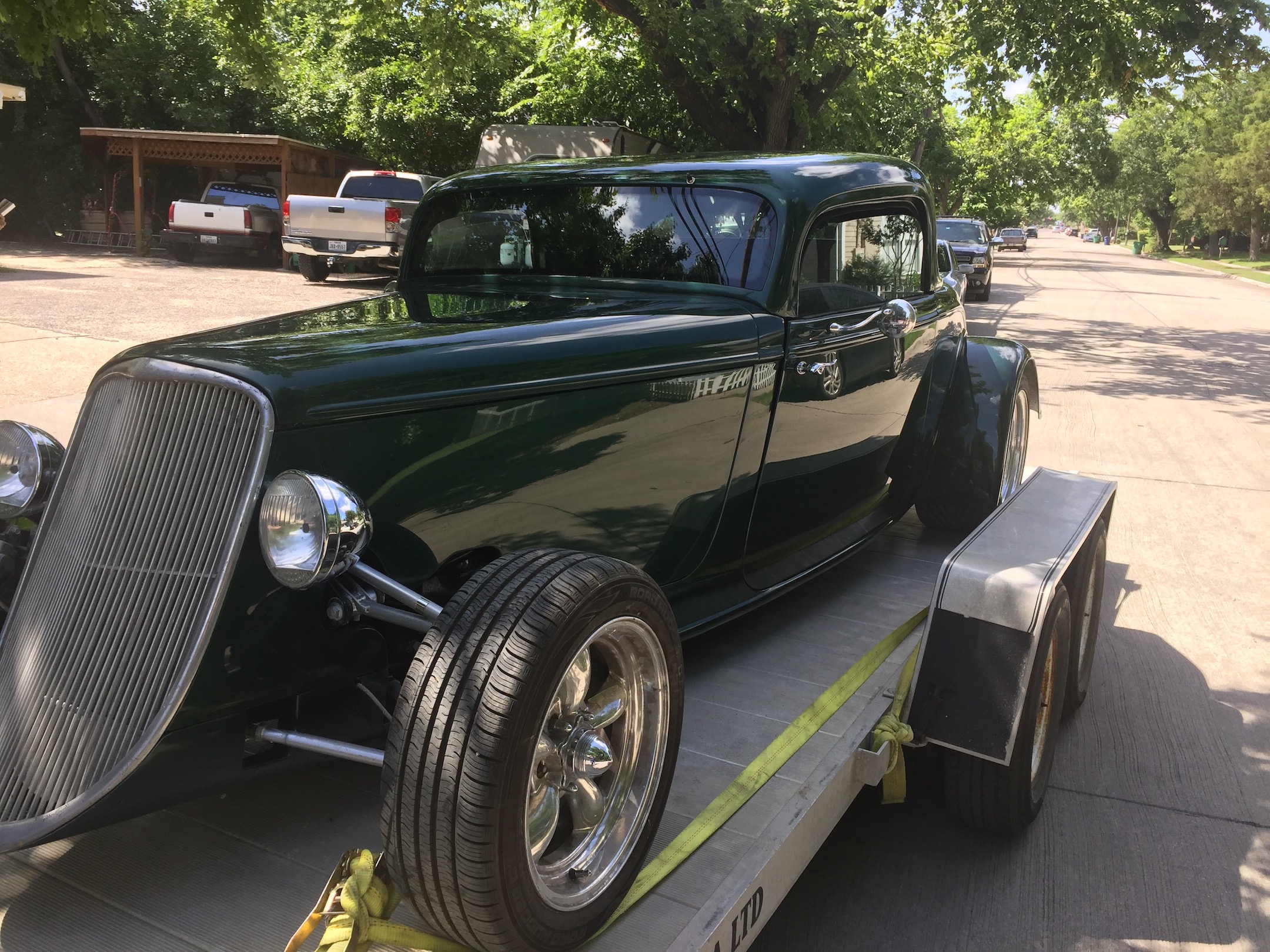 Passenger front quarter driver's side, Fiberglass, Body, and Paint Prep, 121 Rod & Restoration. Finish